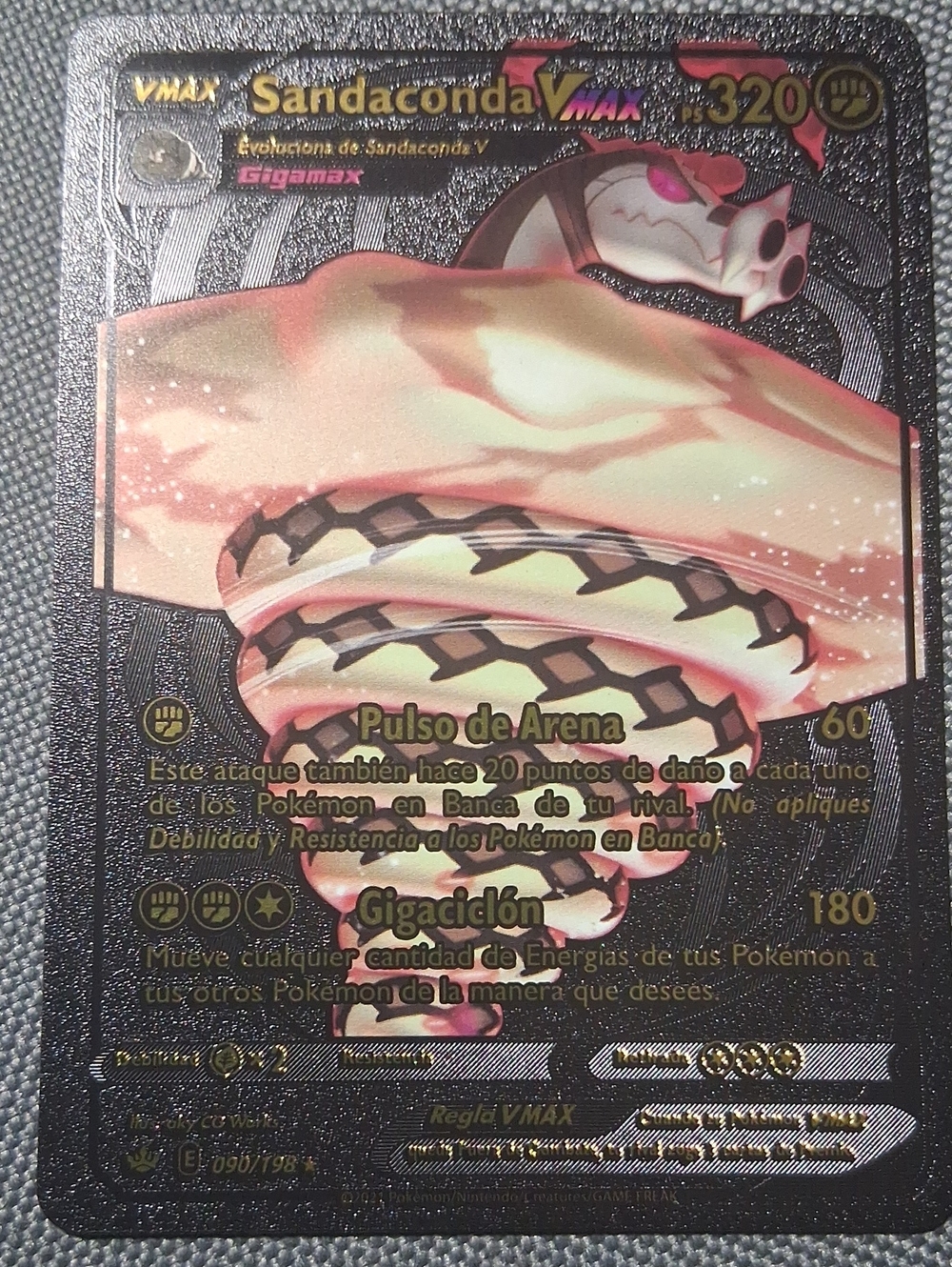 Sandaconda VMAX Collectible Card - Pink and Cream